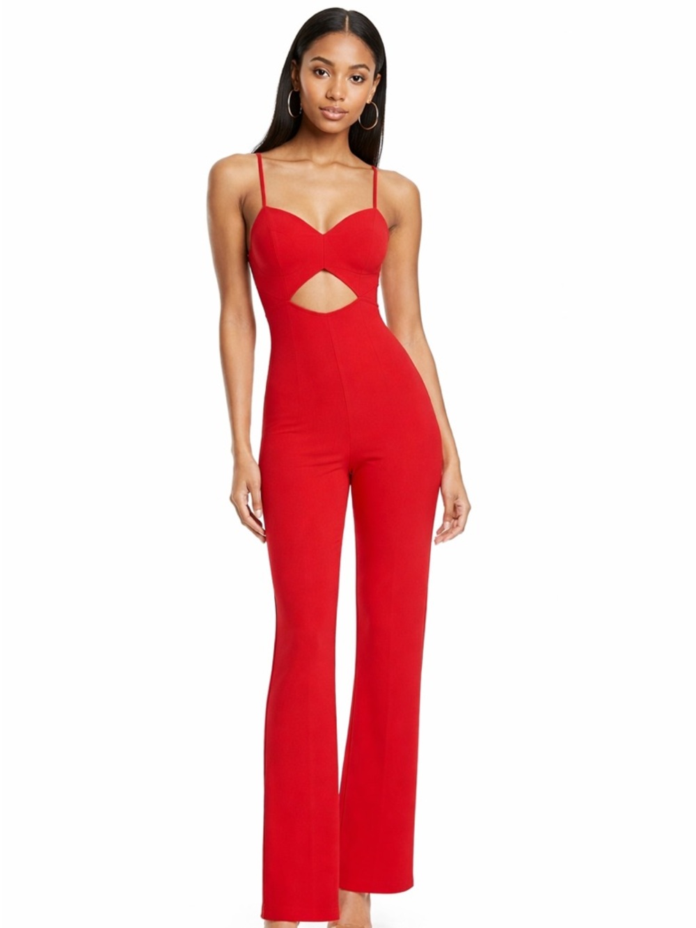 INTERMIX Vibrant Red Jumpsuit